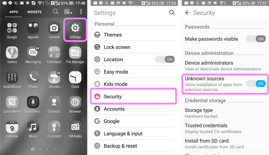mobile-security-settings